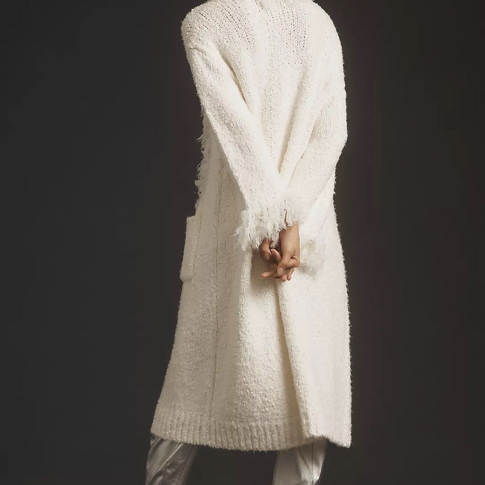 Pilcro Oversized Fringe Cardigan Sweater - Picture 3 of 7